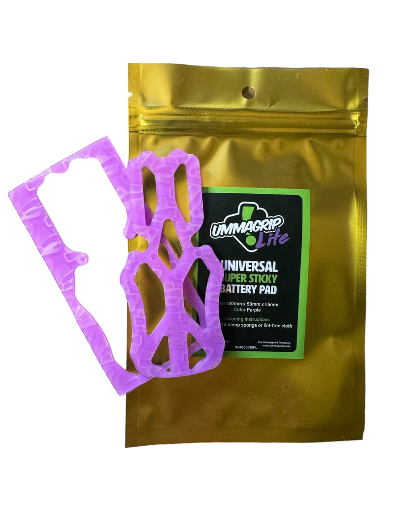 UmmaGrip Lite 1.5mm Purple - Universal Super Sticky Battery Pad (Laser Cut Choose Frame)