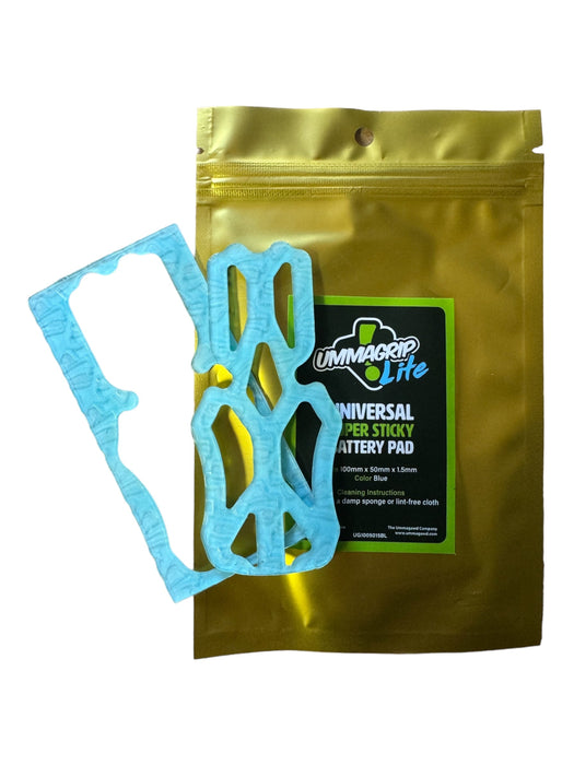 UmmaGrip Lite Blue 1.5mm - Universal Super Sticky Battery Pad (Laser Cut Choose Frame)
