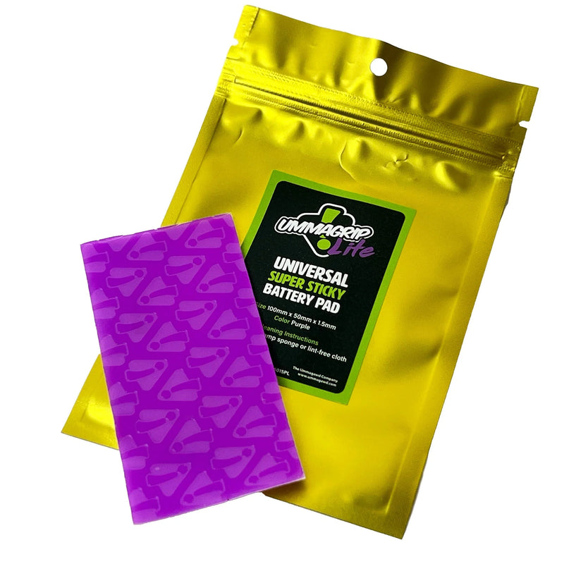 UmmaGrip Lite 1.5mm Purple - Universal Super Sticky Battery Pad (Laser Cut Choose Frame)