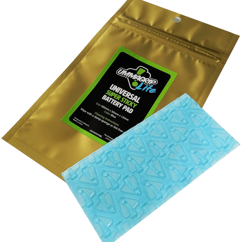 UmmaGrip Lite Blue 1.5mm - Universal Super Sticky Battery Pad (Laser Cut Choose Frame)